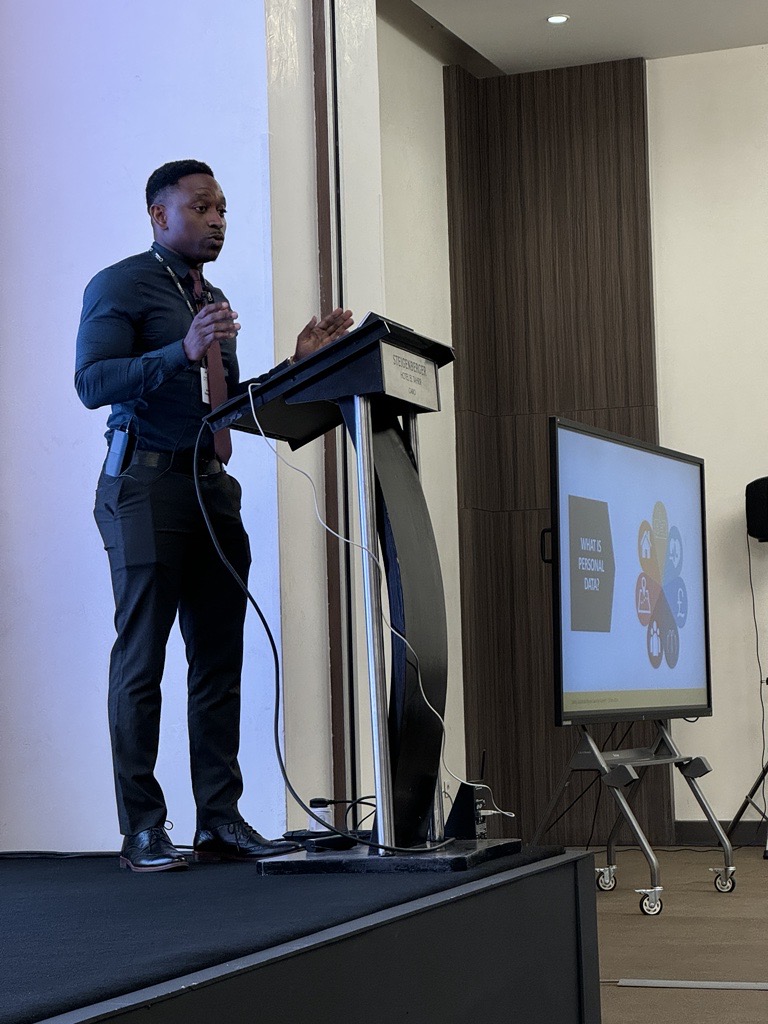 John Balogun speaking at event